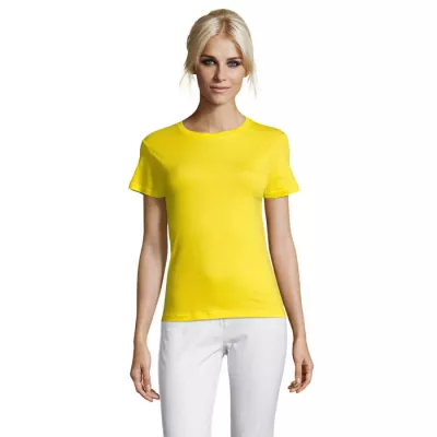 Koszulka damska dopasowana 150 g/m² Sol's REGENT WOMEN - Lemon (S01825-LE)