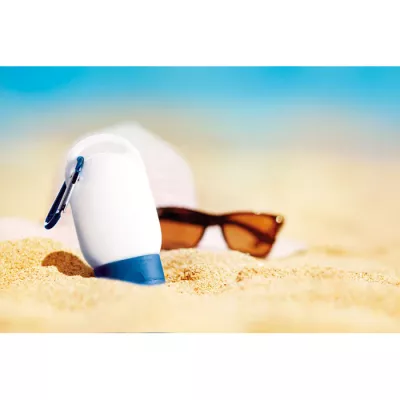 Krem do opalania SPF 25 z karabińczykiem 30 ml SUNCARE - Niebieski (MO8512-04)