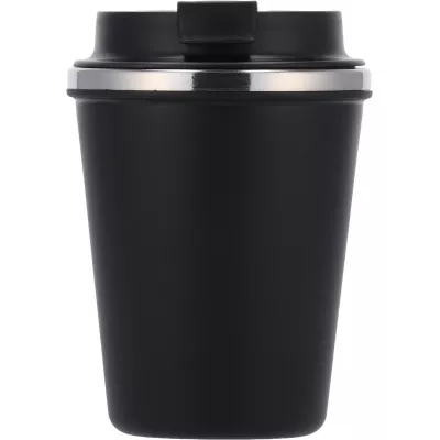 Kubek termiczny 350 ml z powłoką z recyklingu METODY - czarny (8496203)