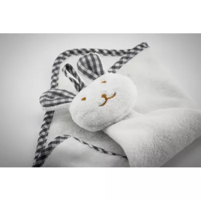 Ręcznik dziecięcy pluszowy z królikiem 180 g/m² HUG ME - Bialy (MO9777-06)