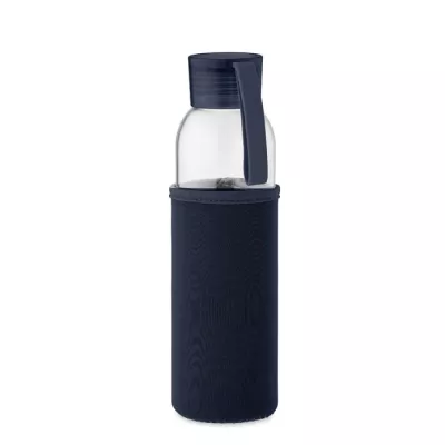 Butelka szklana z recyklingu 500 ml w etui EBOR - Francuski Granat (MO2089-85)