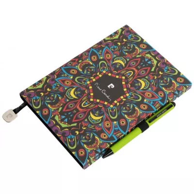 Notatnik A5 w kropki i długopis REPORTER Pierre Cardin - zielony (B3501203IP309)