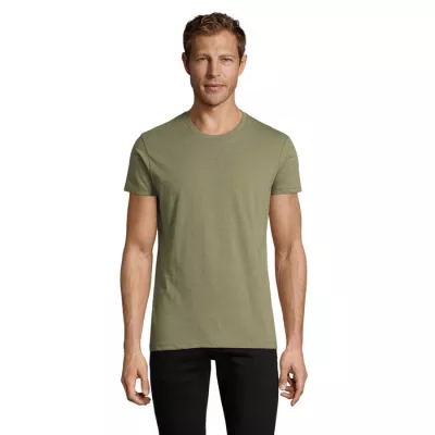 Koszulka męska dopasowana 150 g/m² Sol's REGENT FIT - Melanż Khaki (S00553-HK)