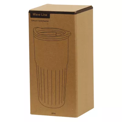 Próżniowy kubek 600 ml WAVE LINE - szary (56-0304714)