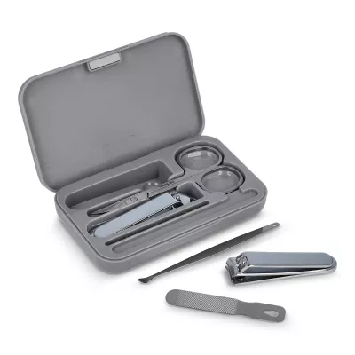 5-częściowy zestaw do manicure Kira - szary (LT92738-N0061)