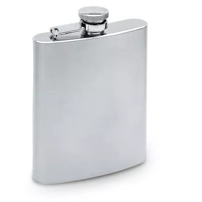 Piersiówka stalowa cienka 200 ml SLIMMY FLASK - Srebrny Mat (KC4703-16)