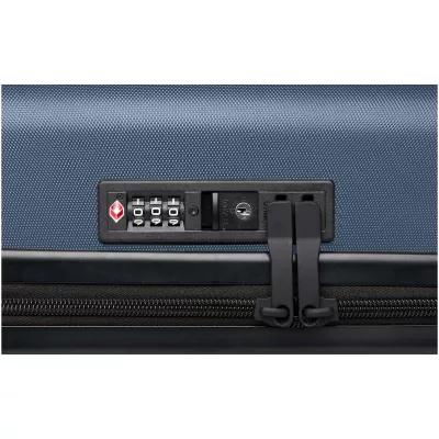 Rover twarda walizka na kółkach z tworzyw sztucznych pochodzących z recyklingu z certyfikatem GRS o wysokości 51 cm i pojemno - Hale Blue (13004955)