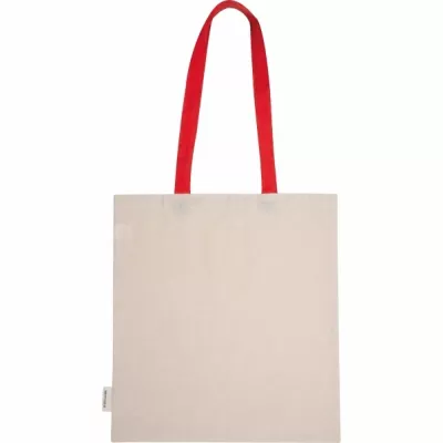 Torba bawełniana z długimi uszami, z recyklingu 140g/m2 CAMBRIDGE - czerwony (545405)