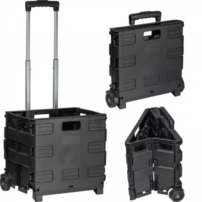 Wózek na zakupy składany KAREN - czarny (6386103)