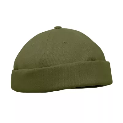 Czapka docker ze szczotkowanej bawełny 260 g/m² DOCK - Zieleń Wojskowa (MO2923-49)