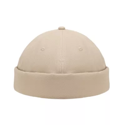 Czapka docker ze szczotkowanej bawełny 260 g/m² DOCK - Bezowy (MO2923-13)
