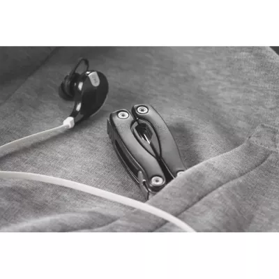 Nóż wielofunkcyjny 9w1 w etui ALOQUIN - Czarny (MO8914-03)