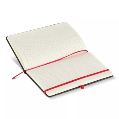 Notatnik Iroko z twardą okładką Laser A5 - czarno / czerwony (LT92090-N0221)