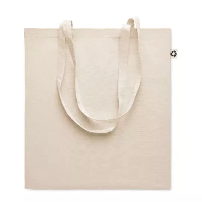 Torba na zakupy z bawełny z recyklingu 140 g/m² ZOCO - Bezowy (MO6673-13)