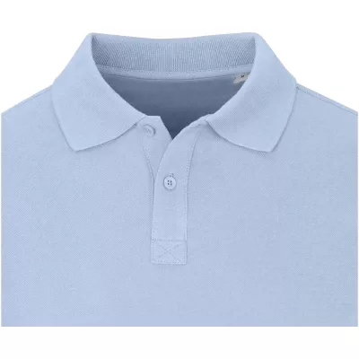Męskie polo Oakville z długim rękawem - Niebieski mgła (38086-MISTBLUE)