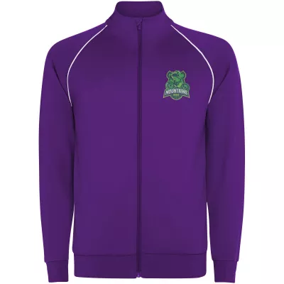 Męska bluza Valier z zamkiem błyskawicznym na całej długości - Mauve (R0437-MAUVE)