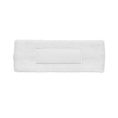 Opaska na głowę z polibawełny ATAMA - Bialy (MO2609-06)