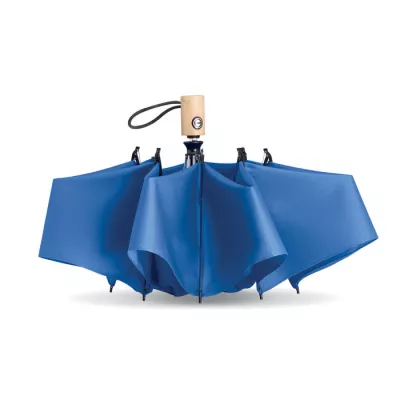 Parasol składany automatyczny 23" z RPET LEEDS - Niebieski (MO6265-37)