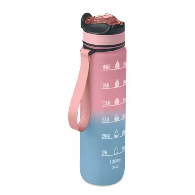 Butelka sportowa RPET 1000 ml ze słomką ACTIVATE - Dziecięcy Róż (MO2489-11)