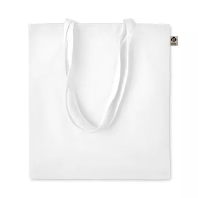 Torba z bawełny organicznej 140 g/m² ZIMDE COLOUR - Bialy (MO6189-06)