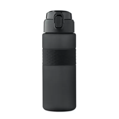 Butelka z RPET ze słomką 700 ml ISJFORDEN - Czarny (MO2755-03)