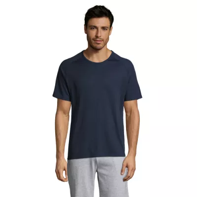 Koszulka sportowa męska raglan 140 g/m² Sol's SPORTY - French Navy (S11939-FN)