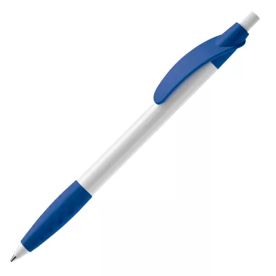 Długopis plastikowy (ABS) Cosmo - biało / królewskoniebieski (LT87622-N0114)