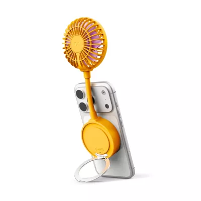 Fresh 'n Rebel Bezprzewodowy Magnetyczny Wentylator z Podstawką pod Telefon - żółty (LT49755-N0041)