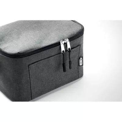 Torba termiczna na 6 puszek z RPET CUBA - Czarny (MO6150-03)