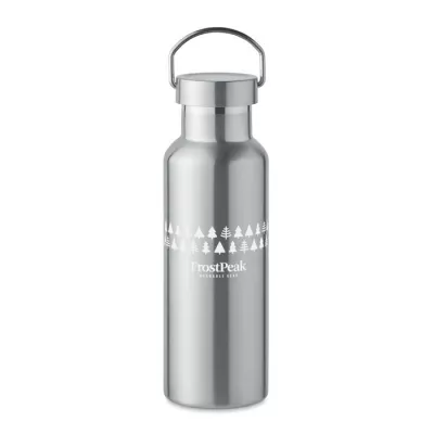 Butelka termiczna z recyklingu 500 ml FLORENCE - Srebrny Mat (MO2107-16)