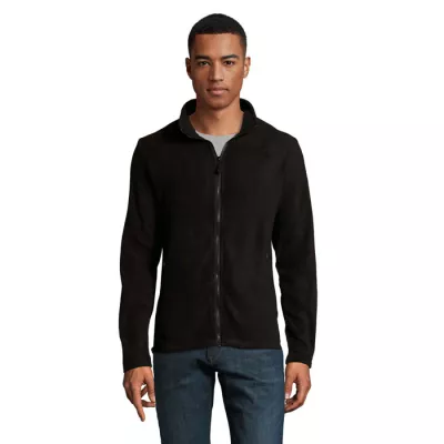 Bluza polarowa męska na zamek 220 g/m² Sol's NORMAN - Czarny (S02093-BK)