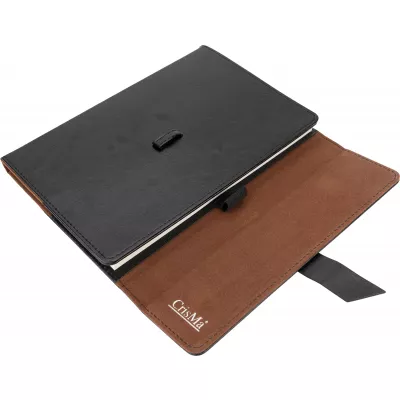 Notatnik A5 w linie CrisMa EDNA - czarny (2477703)