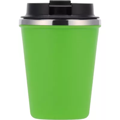 Kubek termiczny 350 ml z powłoką z recyklingu METODY - jasnozielony (8496229)