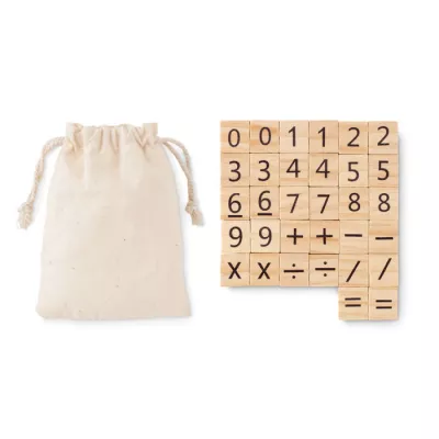 Gra edukacyjna do liczenia z drewna EDUCOUNT - Bezowy (MO6398-13)
