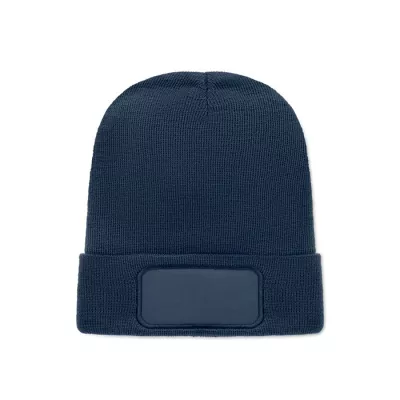 Czapka zimowa unisex z dzianiny RPET CAPNIT - Francuski Granat (MO2359-85)