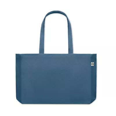 Torba z bawełny z recyklingu 280 g/m² RESPECT COLOURED - Niebieski (MO6380-04)