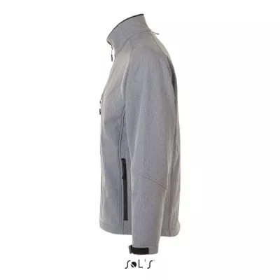 Softshell męski 3-warstwowy 340 g/m² Sol's RELAX - Szary Melanż (S46600-GM)