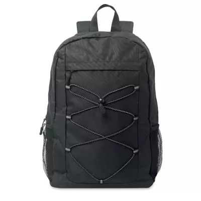 Plecak RPET 600D ze sznurkiem HIGE - Czarny (MO2491-03)