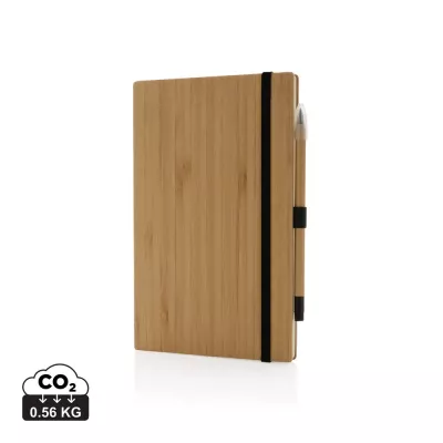 Bambusowy notatnik A5 z ołówkiem Infinity - brązowy (P774.469)