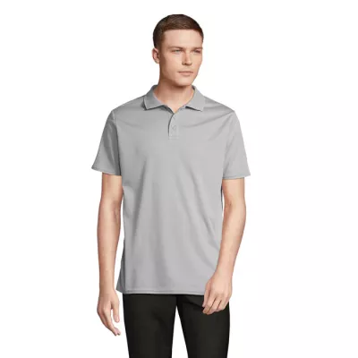 Polo sportowe unisex z recyklingu Sol's PITCHER - Pure Grey (S04442-PG)