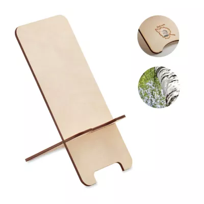 Stojak na telefon brzozowy z nasionami GROUW STAND - Drewna (MO6690-40)