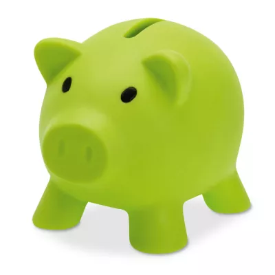 Skarbonka świnka z PVC SOFTCO - Limonka (MO8132-48)