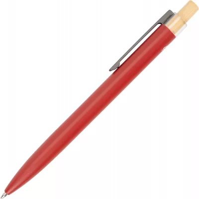 Zestaw piśmienny długopis półżelowy i ołówek automatyczny z aluminium z recyklingu SIEGFRIED - czerwony (1442605)
