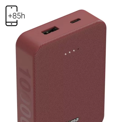 Power bank 10000 mAh Hama Power Pack - czerwony (VH023-05)