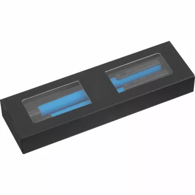 Zestaw piśmienny długopis i pióro kulkowe CANTERBURY - niebieski (533404)