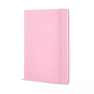 Notatnik A5 z tworzywa PU z kartkami FSC - pasteloworóżowy (LT92066-N0079)