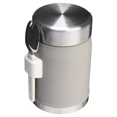 Słoik na żywność Stanley Legendary z łyżko-widelcem, o pojemności 400 ml - Szary (10088182)