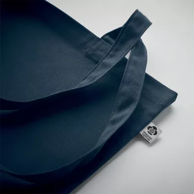Torba z bawełny organicznej 140 g/m² ZIMDE COLOUR - Francuski Granat (MO6189-85)