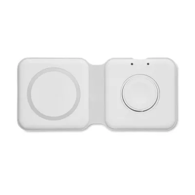 Stacja ładująca 2 w 1 składana 15W FLIP - Bialy (MO2445-06)