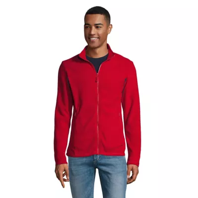 Bluza polarowa męska na zamek 220 g/m² Sol's NORMAN - Czerwony (S02093-RD)